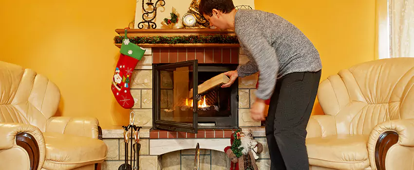 Rusted Metal Fireplace Restoration in Waycross, Georgia