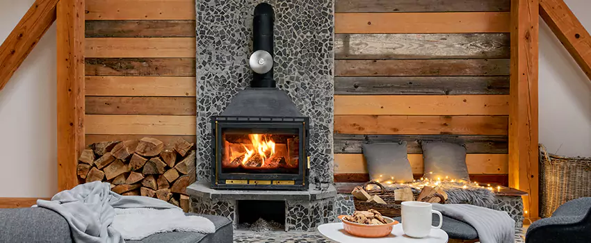 Thelin Hearth Products Direct Vent Gas Stove Fireplace Inspection in Waycross, Georgia